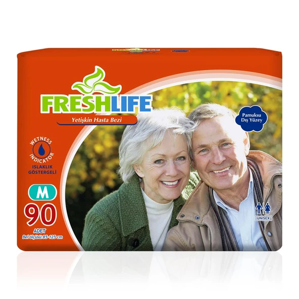 Freshlife Belbantlı Hasta Bezi M-Medium Beden 90 Adet ürün görseli 1