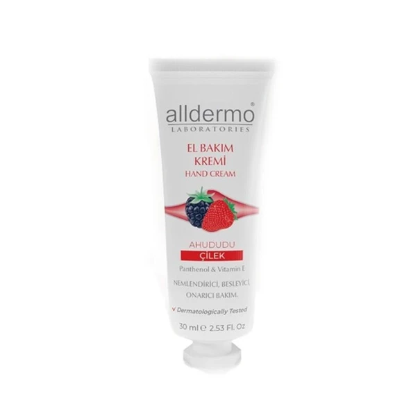 ALLDERMO EL KREMİ AHUDUDU ÇİLEK 30 ML ürün görseli 1