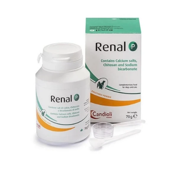 Candioli Renal P 70 gr Toz (Orijinal İtalyan)  Kedi ve Köpek Böbrek Sağlığı, Fosfor Bağlayıcı Zırh ürün görseli 1