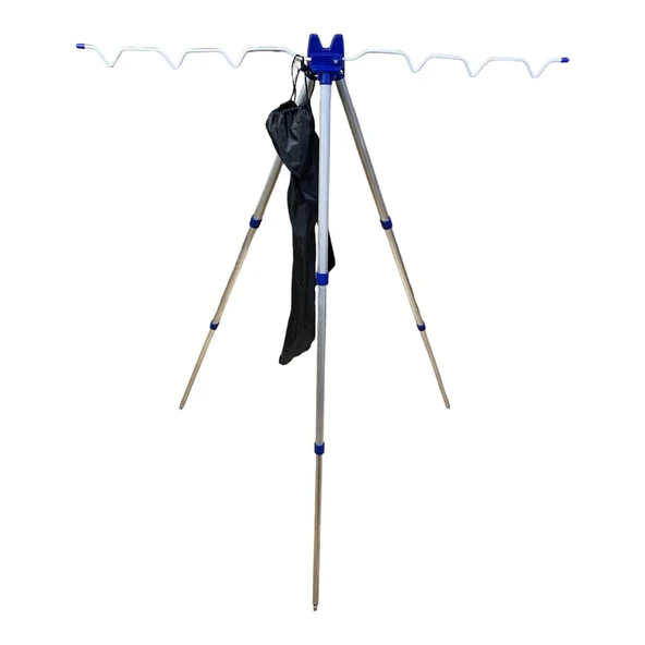 Anchor 3 Ayak 6 Olta Kapasiteli Olta Tripod Kamış Sehpası ürün görseli 1