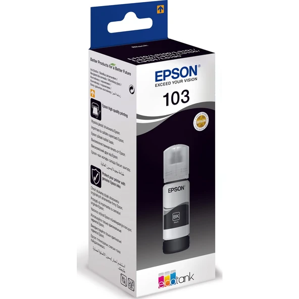 103 EcoTank 65 Ml Siyah ( Black ) Mürekkep Kartuş C13T00S14A ürün görseli 1