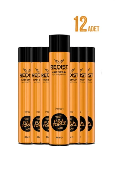 Redist Full Force Saç Spreyi 400 ml X 12 ADET ürün görseli 1
