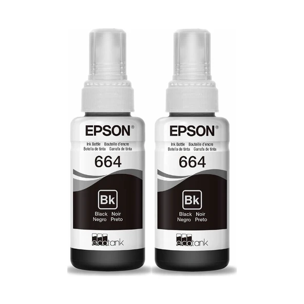 Epson 664 Siyah Mürekkep 2 Adet ürün görseli 1