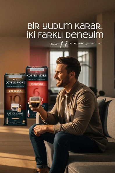 Coffee More 7 Lungo Kapsül Kahve - Resim 4