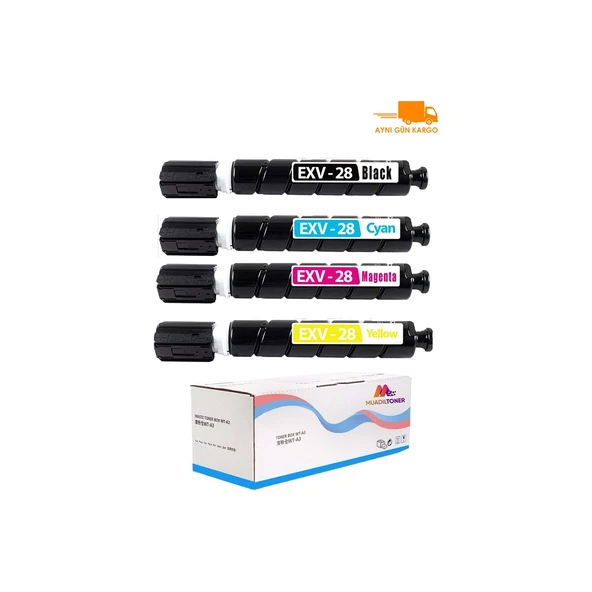 CEXV28 Muadil Toner Cmyk Set/ IRC-5045I / IRC-5051 / IRC-5250 / IRC-5255 ürün görseli 1