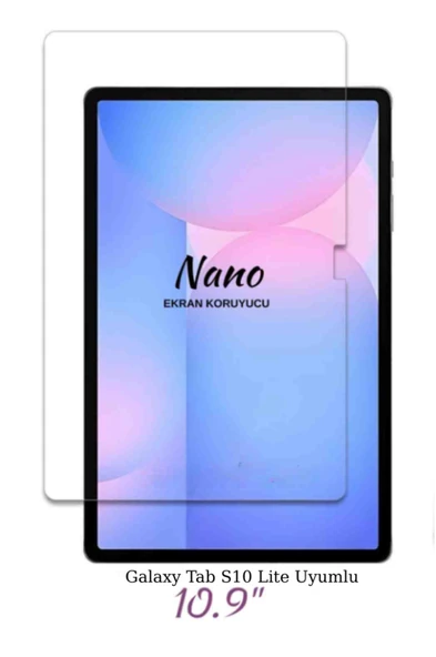 Fuchsia Galaxy Tab S10 Lite ile Uyumlu 10.9 inç Nano Ultra İnce Tablet Ekran Koruyucu ürün görseli 1