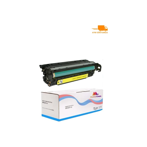 Hp 507A-CE402A Mfp M575C Sarı Muadil Toner ürün görseli 1