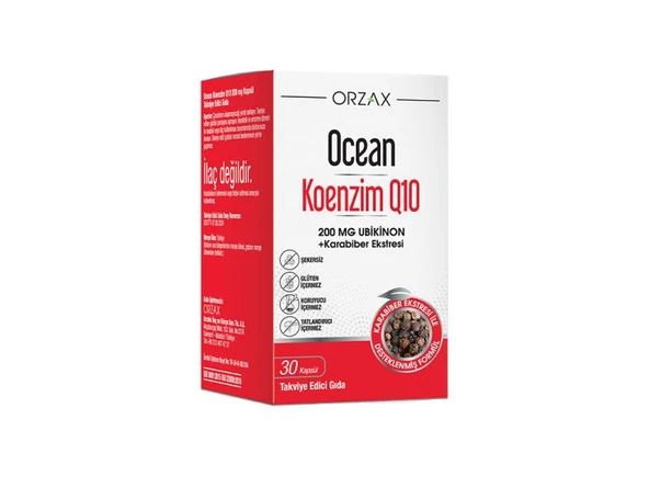 Orzax Ocean Koenzim Q10 200MG 30 Kapsül ürün görseli 1