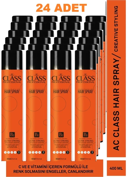 Ac Class Saç Spreyi Ultra Strong 400 ML X 24 ADET ürün görseli 1