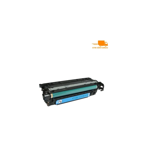 Hp 507A-CE401A Mavi Muadil Toner - Resim 2