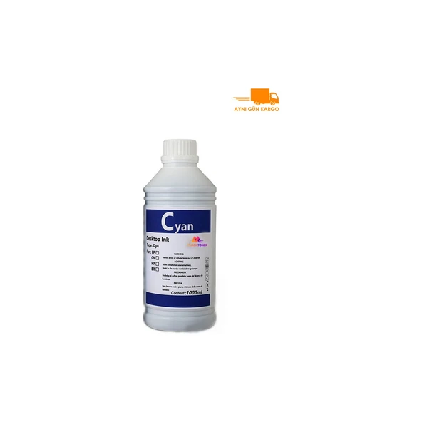 Canon E484 1 Litre Mavi Muadil Mürekkep ürün görseli 1