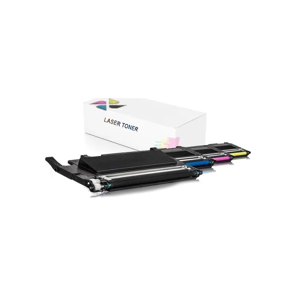 Samsung CLX-3185N |CLT-K407-C407-M407-Y407 Muadil Toner Seti 4 Renk ürün görseli 1