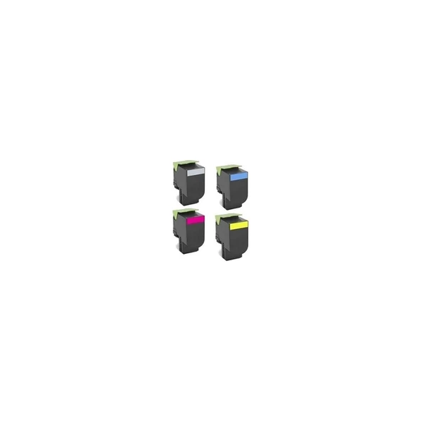 Lexmark CX310/CX410/CX510 Cmyk Muadil Toner Seti 4 Renk ürün görseli 1