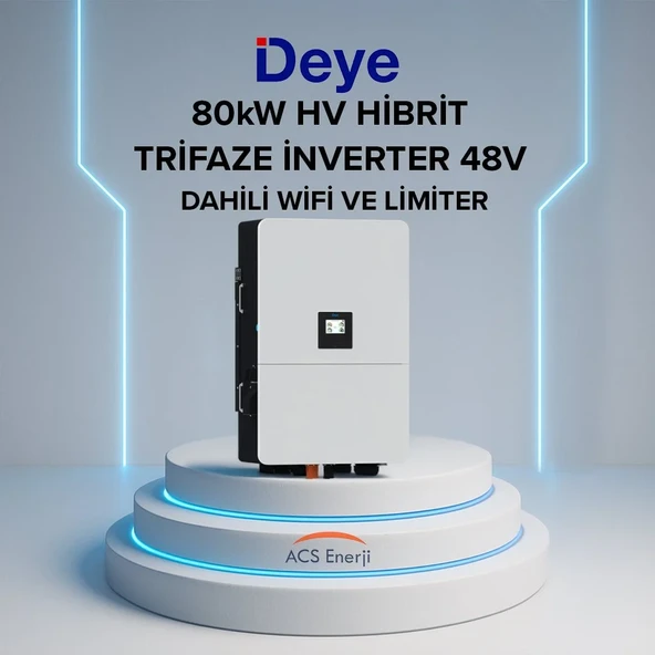 Lexron Deye 60kw Hibrit Trifaze İnvertör Hv ürün görseli 1