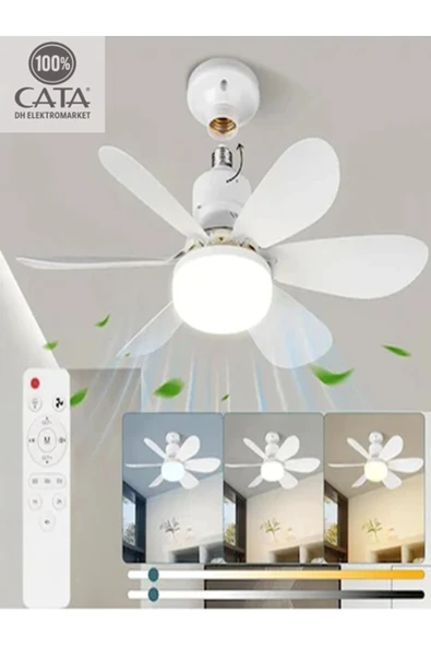 Cata Karayel 82W 3 Renk Yanma Modlu Dimlenebilir Pervane Led Ampul Aydınlatma CT-1155 ürün görseli 1