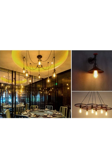 Cata Ct-4350 4w Rustik Led Ampul St64 ( E-27) - Resim 3