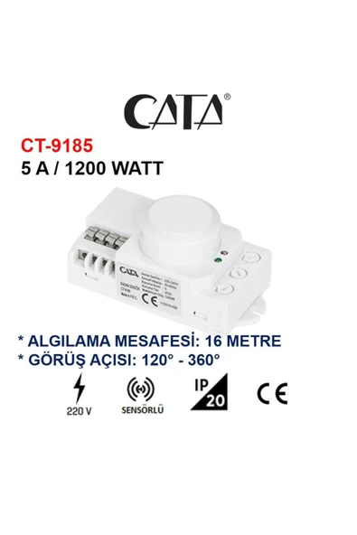 Cata Ct-9185 Radar Hareket Sensörü ürün görseli 1