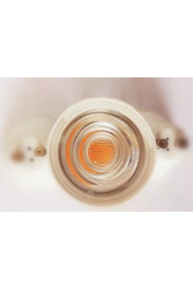 qenos 7 Watt Gu 10 Duylu Spot Led Ampul – Amber Renkli Işığı 5’li Ekopaket ürün görseli 1