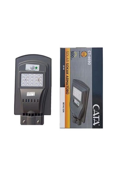 Cata 60w Güneş Enerjili Solar Sokak Aydınlatma Lambası Ct-4690 ürün görseli 1