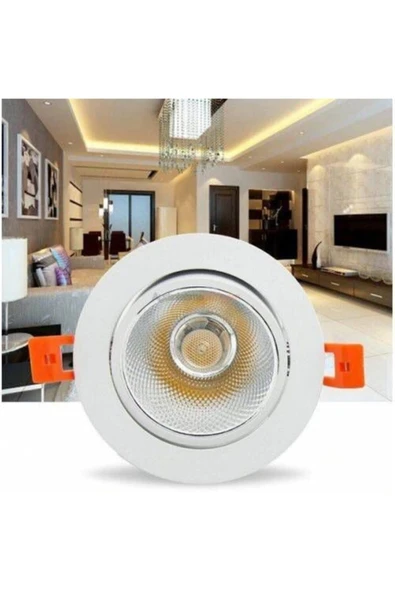 Cata Ct 5204 Akik 5 Watt Beyaz Gövde Cob Led Armatür Lamba Ampul Beyaz , Gün Işığı Spot Lamba ürün görseli 1