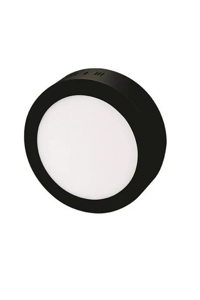 Cata CT-5235 18 Watt Sıva Üstü Yuvarlak Siyah Kasa LED Panel Armatür Beyaz ürün görseli 1