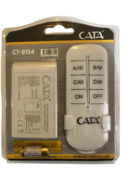 Cata CT-9154 Dörtlü Aydınlatma Kontrol Kumandası (4 Adet) ürün görseli 1