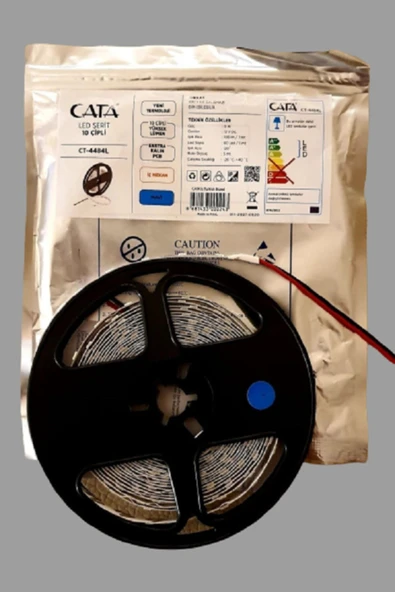 Cata 5 Metre Şerit Led 10 Çipli Iç Mekan Mavi Ekstra Kalın Pcb Ct-4484l (5 Mt) ürün görseli 1