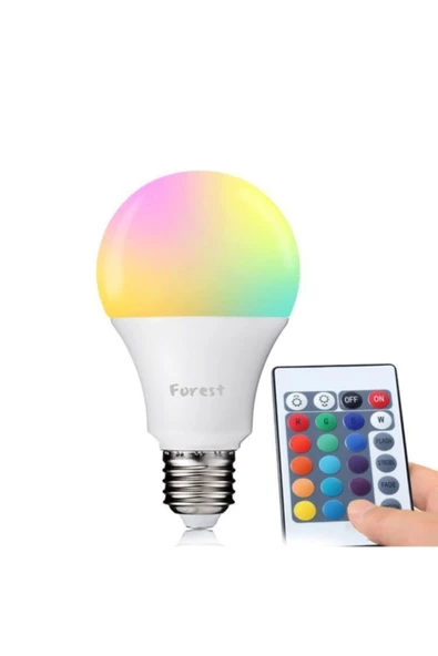 orsell Uzaktan Kumandalı Renk Değiştirebilen Rgb Led Ampul 10 W E27 ürün görseli 1