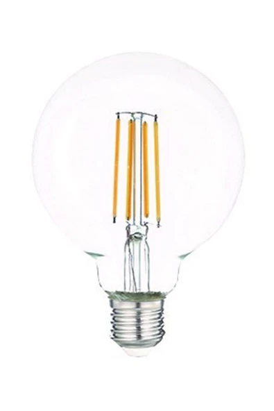 Cata Ct-4354 6w E27 G95 3200k Günışığı Glop Uzun Flament Led Rustik Ampul ürün görseli 1