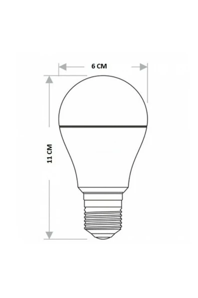 Cata 12 Watt E27 Duylu Beyaz Led Ampul - Resim 3