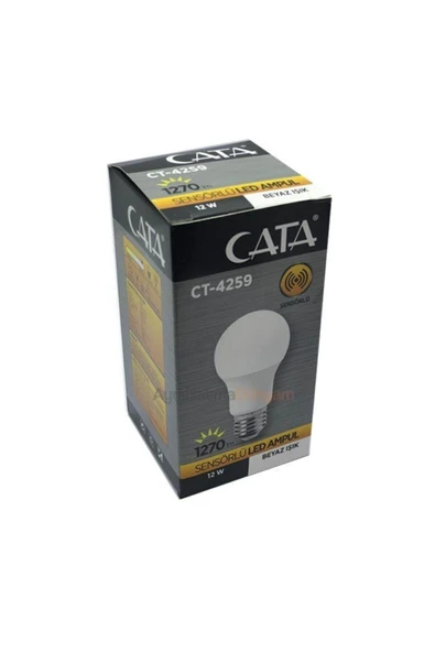 Cata 12 Watt Sensörlü Led Ampul Ct-4259 ürün görseli 1