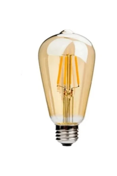 Cata CT-4350 4W Uzun Flament ST64 Rustik Ampul Amber ürün görseli 1