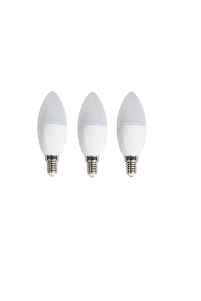 Cata Ct-4083 8w E-14 Led Buji Ampül Beyaz Işık 3 Adet ürün görseli 1