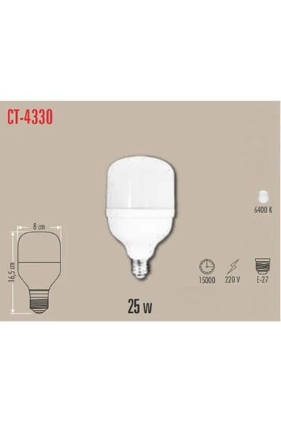 Cata Ct 4330 20w Led Ampül Beyaz ürün görseli 1