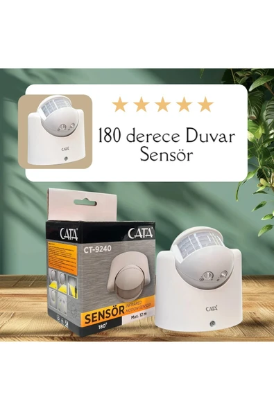 Cata CT-9240 180° Derece Hareket Algılayıcı Sensör 1200W - Resim 2