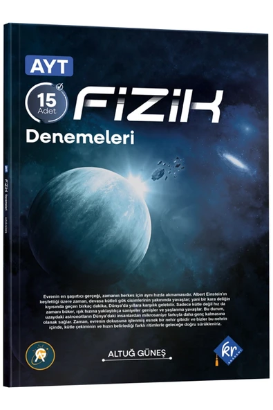 Altuğ Güneş AYT Fizik Denemeleri 15 Adet KR Akademi Yayınları ürün görseli 1