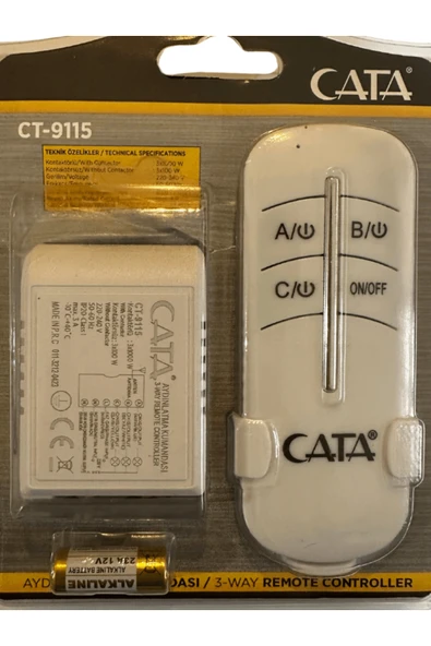 Cata CT-9115 3'lü Avize Kumandası (2 Adet) - Resim 2