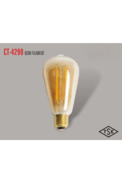 Cata Ct-4290 8 W Rustik Led Ampül E27 2700k ürün görseli 1