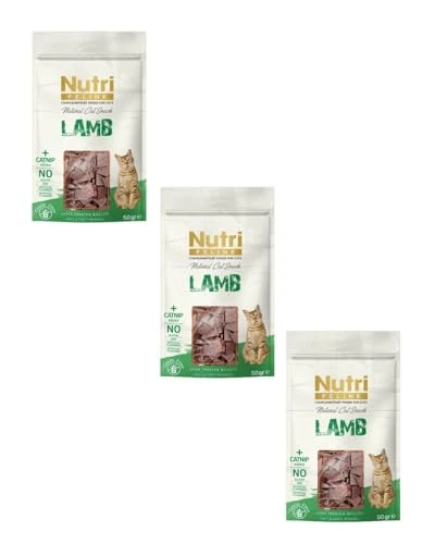 Nutri Feline Natural Cat Snack Lamb - 3'lü Avantaj Paketi (3x50g) ürün görseli 1
