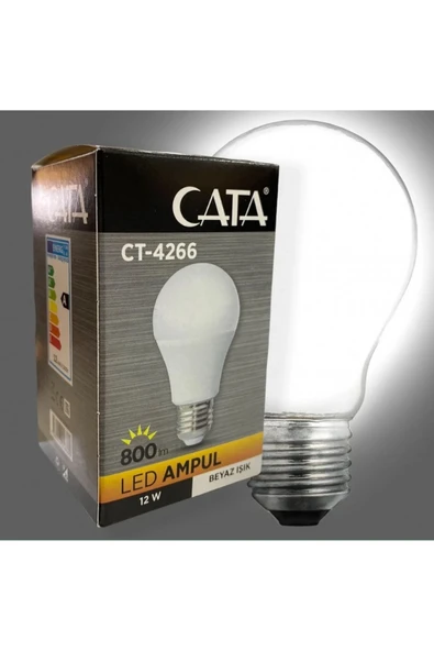 Cata 12W LED AMPUL (E27) (BEYAZ) - Resim 2