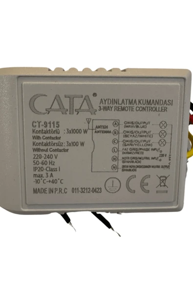 Cata CT-9115 3'lü Avize Kumandası (2 Adet) - Resim 5