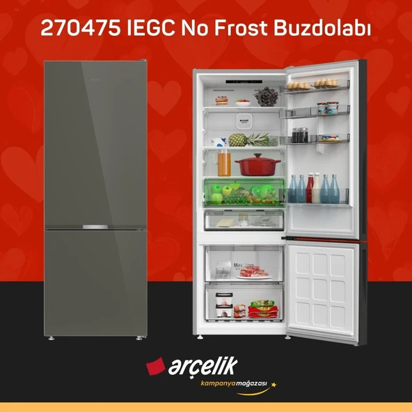ARÇELİK 270475 IEGC Alttan Donduruculu Buzdolabı ürün görseli 1