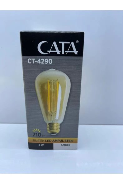 Cata Led Ampul 8w Rustik Ct-4290 Amber Renk ürün görseli 1