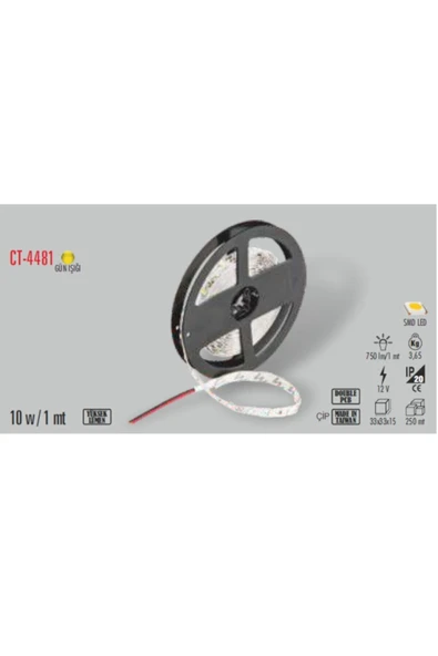 Cata Ct-4481 10ç Iç Mekan G.ışığı Led Şerit(5 Mt) ürün görseli 1