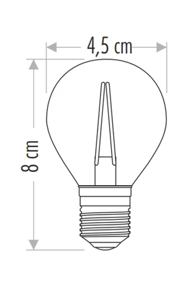 Cata 4w E27 2700k Amber Renk Rustik Led Ampul Ct-4288 - Resim 2