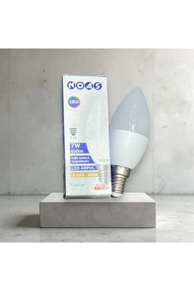 Noas 7W 630 LM 3200 K KÜÇÜK DİPLİ GÜN IŞIĞI LED AMPUL ürün görseli 1