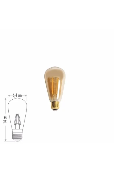 Cata Uzun Flament 4 Watt Rustik Led Ampul Ct-4350 ürün görseli 1