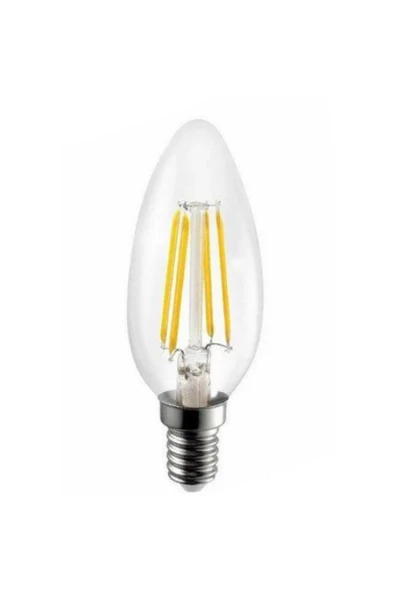 Cata 3200K Günışığı E14 4W 600 Lümen Rustik Buji Ampul ct-4066 15000 Saat Işık Ömrü ürün görseli 1