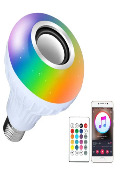 Helios (HS 2093) 9 Watt Bluetooth Music Akıllı Rgb Led Ampul (KUMANDALI) ürün görseli 1