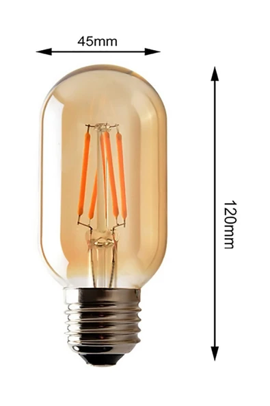 Cata Ct-4298 4w Dekoratif Rustik Led Ampul E27 Amber - Resim 3
